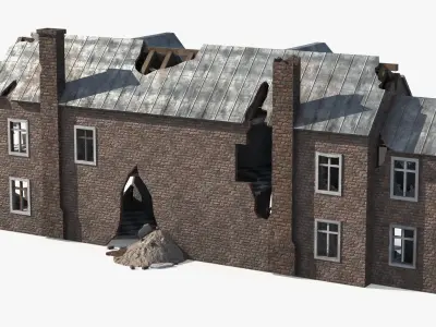  Destroyed Building Constructions Collection 2 