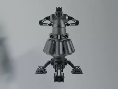 Scifi Plasmonic Reactor Concept 3D model