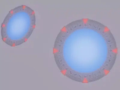 Stargate Low-poly 3D model