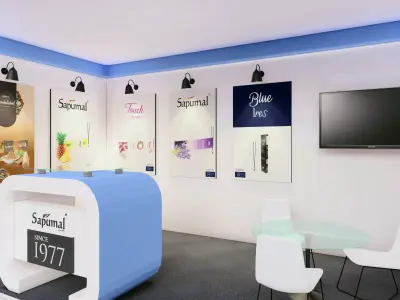Exhibition mockup 3D model