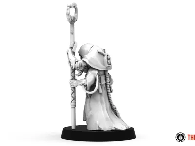 Dark Techno - Wandering Reclaimator Priest 3D print model