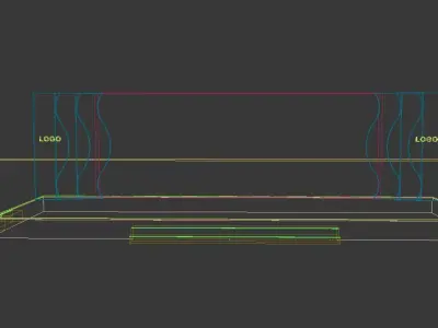 Concert party carnival stage 58 3D model