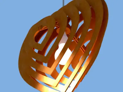 Chandelier lamp model 3D  3D model