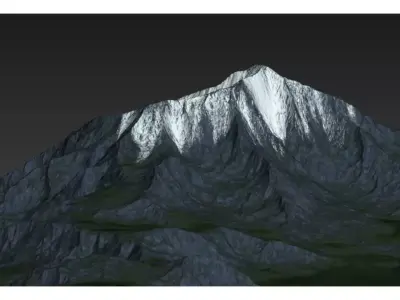 high mountain 3D model