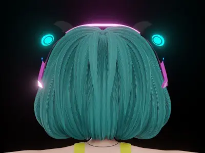 Cartoon girl - READY TO RIG 3D model