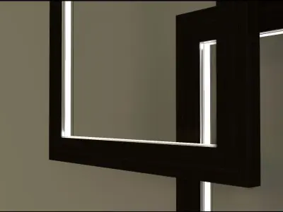 Wooden Lamp 3D model