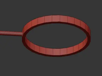 MARSA gold and brass ceiling light 3D model