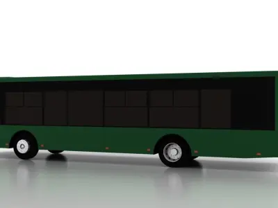 Bus Bogdan A70112 Low Low-poly 3D model