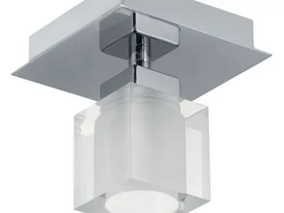Soho Light Cluster Square Semi Flush Mount 3D model