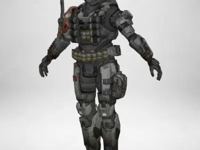 Gameready Character - 02 Low-poly 3D model