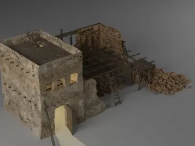 Afghan house 2 Free 3D model