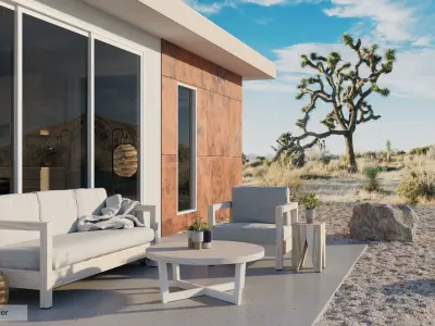 Outdoor Set - Driftwood Vray ACES 3D model