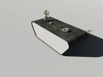 modern Table 3D model Low-poly 3D model
