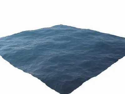 Ocean square of water 3D model