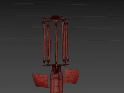 Brass Gradient Table Lamp JONATHAN Y 3D model