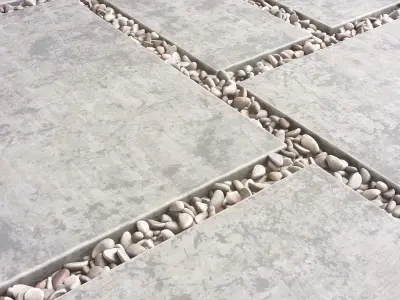 Tile square pebble  low 2 n1 3D model