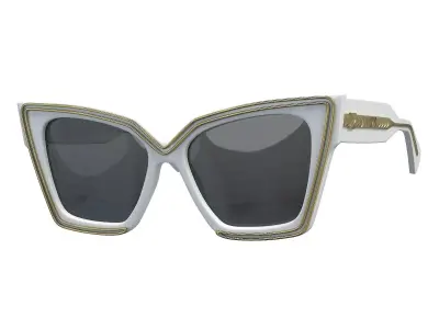 Valentino V-Grace VLS-126A Sunglasses Low-poly 3D model