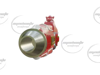 MMPR 95 movie blaster digital 3D model ready for download 3D model