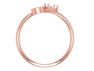 Women Light Weight Band Ring 3D print model 10