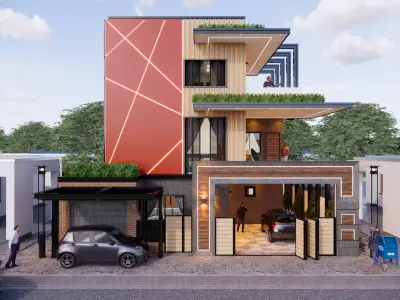 Exterior Render With Settings - Sketchup - Enscape 3D model