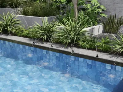 FLORENCE jet arc lumion fountains  Low-poly 3D model