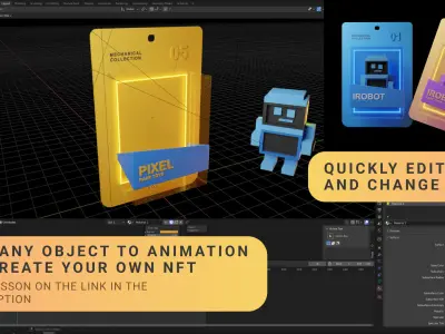 NFT TOY BOX template for Blender  3D model
