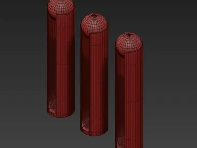 Softwing three outdoor lights 3D model