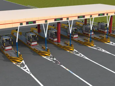 Toll Booth 3D model