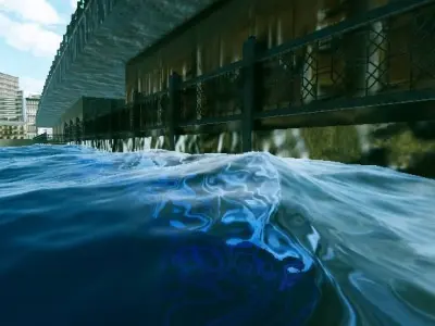 Istanbul Galata Bridge 90s 3D Model Low-poly 3D model