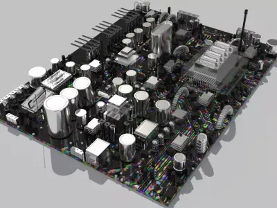 Circuit city multicolors 3D model