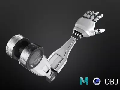 Robot hand 3D model