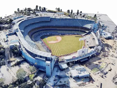 Dodger Stadium Low-poly 3D model