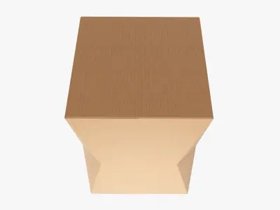 Beveled corner packaging box 01 3D model