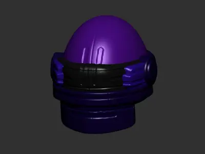helmet high poly sculpt 3d printable ver 7 3D model 3D model