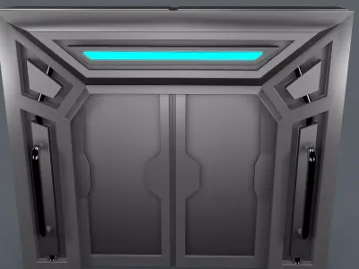 Sci Fi Door 3D model