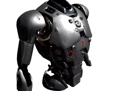 SciFi Robot Torso Armor Low-poly 3D model