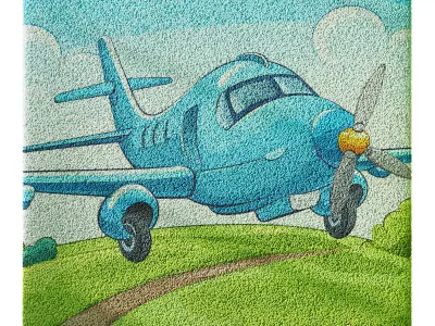 Kids Carpet Set 45 3D model