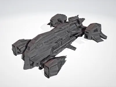 Spaceship 3D print model 5