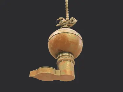 oil lamp 3D model 7