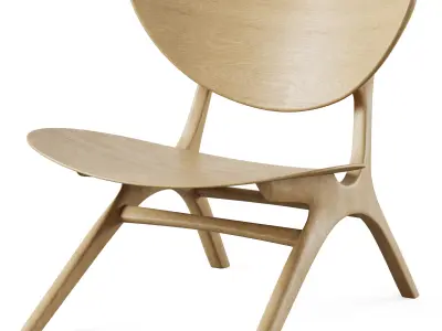 Eye lounge chair by Ethnicraft 3D model