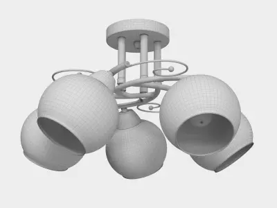 Ceiling chandelier Melefa 3507 - 5C 3D model