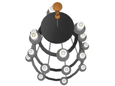 chandelier 07 3D model purchase