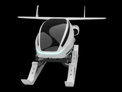 sci-fi snow cat 3D model