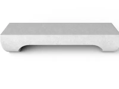 Bench M15 Low-poly 3D model