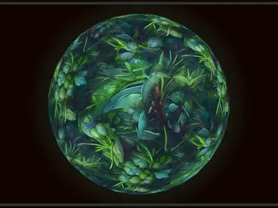 Grass Pine Forest Floor --20 TEXTURES-- Hand-painted --PACK 2--- Texture