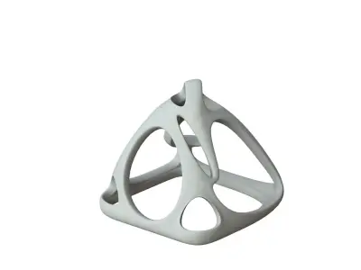SciFi Cube Object No 58618 Low Poly Shape Low-poly 3D model