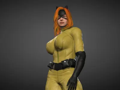 Hellcat Low-poly 3D model