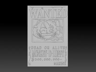 Lamp Portgas D Ace One Piece 3D print model