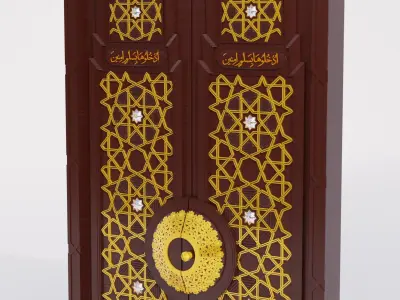 Door of Nabawi Mosque Bab Abu Bakr Siddique 3D model