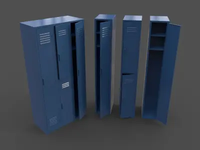 PBR School Gym Locker 04 - Multi color Pack